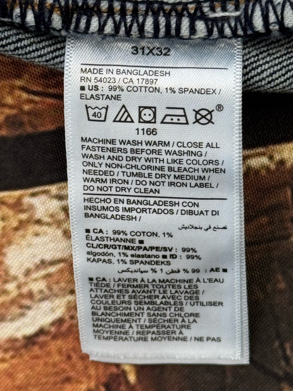 Men's Old Navy Loose Fit, Built in Flex, Dark Wash Denim Jeans, Size 31x32 - Picture 12 of 12